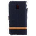 Samsung Galaxy J3 (2017) Canvas Diary Lommebok-deksel - Svart