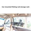 Fiskestangholder for bil med sugekopp - 4 spor