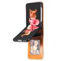 Card Series Samsung Galaxy Z Flip4 Lommebok-deksel - Brun