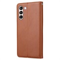 Card Set Series Samsung Galaxy S21 FE 5G Lommebok-deksel - Brun