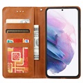 Card Set Series Samsung Galaxy S21 FE 5G Lommebok-deksel - Brun