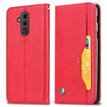 Kortsett-serien Huawei Mate 20 Lite Lommebok-deksel - Rød