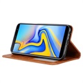 Kortsett-serien Samsung Galaxy J6+ Lommebok-deksel - Brun