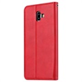 Kortsett-serien Samsung Galaxy J6+ Lommebok-deksel - Rød