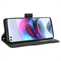 Motorola Moto G100/Edge S Lommebok-deksel med Kortholder - Svart