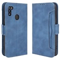 Cardholder-serien Samsung Galaxy M21 2021 Lommebok-deksel - Blå