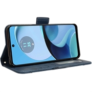Motorola Moto G14 Lommebok-deksel med Kortholder - Blĺ