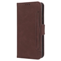 Motorola Edge 40 Pro/Edge+ (2023) Lommebok-deksel med Kortholder - Brun