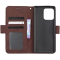 Motorola Edge 40 Pro/Edge+ (2023) Lommebok-deksel med Kortholder - Brun