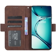 OnePlus Ace 2 Pro Lommebok-deksel med Kortholder - Brun
