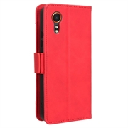 Samsung Galaxy Xcover7 Lommebok-deksel med Kortholder - Rřd