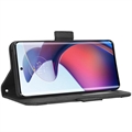 Motorola Moto S30 Pro/Edge 30 Fusion Lommebok-deksel med Kortholder - Svart