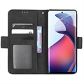 Motorola Moto S30 Pro/Edge 30 Fusion Lommebok-deksel med Kortholder - Svart