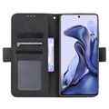 Xiaomi 11T/11T Pro Lommebok-deksel med Kortholder - Svart