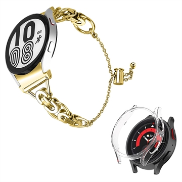 Samsung Galaxy Watch5 Deksel & Rustfritt Stål Klokkereim - 40mm