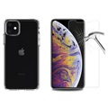 iPhone 11 Deksel m/ 2x Skjermbeskytter i Herdet Glass