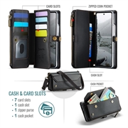 Samsung Galaxy Z Fold8 Ultra CaseMe C36 RFID-blokkerende lommeboketui - svart