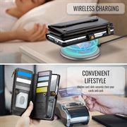 Samsung Galaxy Z Fold8 Ultra CaseMe C36 RFID-blokkerende lommeboketui - svart
