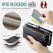 Samsung Galaxy Z Fold8 Ultra CaseMe C36 RFID-blokkerende lommeboketui - svart