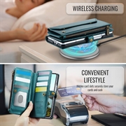 Samsung Galaxy Z Fold8 Ultra CaseMe C36 RFID-blokkerende lommeboketui - Grønn