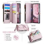 Samsung Galaxy Z Fold8 Ultra CaseMe C36 RFID-blokkerende lommeboketui - Rosa