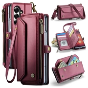 Samsung Galaxy Z Fold8 Ultra CaseMe C36 RFID-blokkerende lommeboketui - Rød