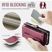 Samsung Galaxy Z Fold8 Ultra CaseMe C36 RFID-blokkerende lommeboketui - Rød