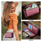 Samsung Galaxy Z Fold8 Ultra CaseMe C36 RFID-blokkerende lommeboketui - Rød