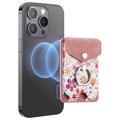 CaseNeo MC-W3 Magnetisk kortholder med ringstativ - rosa