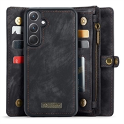 Samsung Galaxy A35 Caseme 008 2-i-1 Multifunksjonell Lommebok-deksel - Svart