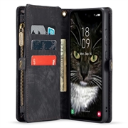 Samsung Galaxy A35 Caseme 008 2-i-1 Multifunksjonell Lommebok-deksel - Svart
