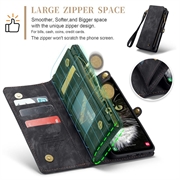 Samsung Galaxy A35 Caseme 008 2-i-1 Multifunksjonell Lommebok-deksel - Svart