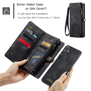 Samsung Galaxy A35 Caseme 008 2-i-1 Multifunksjonell Lommebok-deksel - Svart