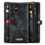 Samsung Galaxy S23 Ultra 5G Caseme 008 2-i-1 Multifunksjonell Lommebok-deksel