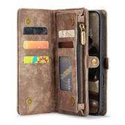 iPhone 16 Plus Caseme 008 2-i-1 Multifunksjonell Lommebok-deksel - Brun