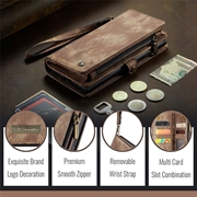 iPhone 16 Plus Caseme 008 2-i-1 Multifunksjonell Lommebok-deksel - Brun