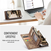 iPhone 16 Plus Caseme 008 2-i-1 Multifunksjonell Lommebok-deksel - Brun