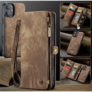 iPhone 16 Plus Caseme 008 2-i-1 Multifunksjonell Lommebok-deksel - Brun