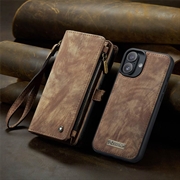 iPhone 16 Plus Caseme 008 2-i-1 Multifunksjonell Lommebok-deksel - Brun
