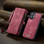 iPhone 16 Plus Caseme 008 2-i-1 Multifunksjonell Lommebok-deksel - Rød