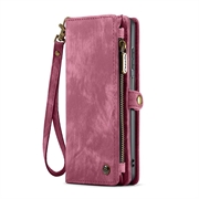 Samsung Galaxy A16 5G Caseme 008 2-i-1 Multifunksjonell Lommebok-deksel - Rød