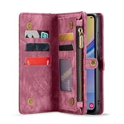 Samsung Galaxy A16 5G Caseme 008 2-i-1 Multifunksjonell Lommebok-deksel - Rød