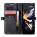 Caseme 013 Series Samsung Galaxy Z Fold4 Lommebok-deksel - Svart