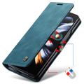 Caseme 013 Series Samsung Galaxy Z Fold4 Lommebok-deksel - Blå