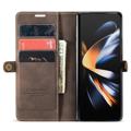 Caseme 013 Series Samsung Galaxy Z Fold4 Lommebok-deksel - Kaffe