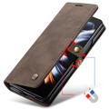 Caseme 013 Series Samsung Galaxy Z Fold4 Lommebok-deksel - Kaffe