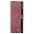 Caseme 013 Series Samsung Galaxy Z Fold4 Lommebok-deksel - Vinrød