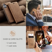 iPhone 16 Plus Caseme 013 Series Lommebok-deksel - Brun