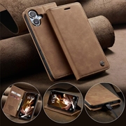 iPhone 16 Plus Caseme 013 Series Lommebok-deksel - Brun