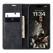 iPhone 16 Plus Caseme 013 Series Lommebok-deksel - Svart